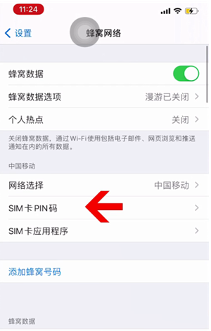 金川苹果14维修网分享如何给iPhone14的SIM卡设置密码 