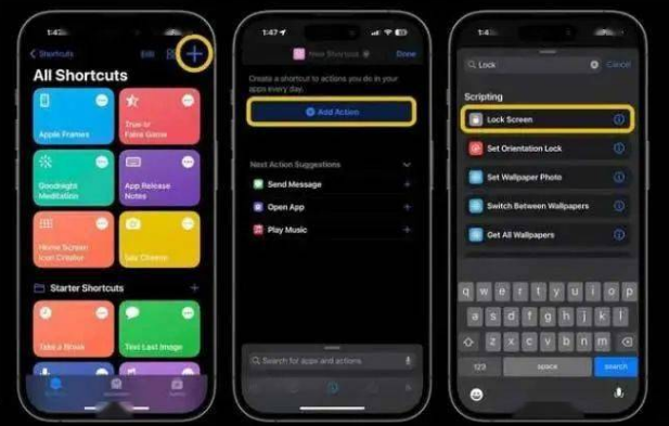 金川苹果14锁屏维修店分享iPhone14升级iOS16.4后如何创建锁屏快捷方式 